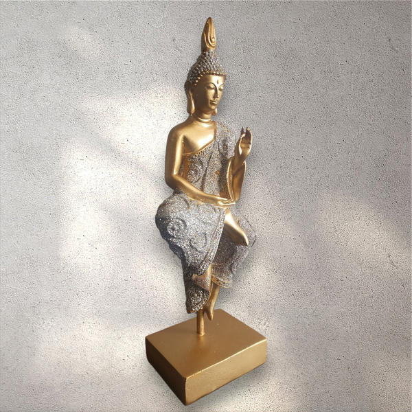 Gold Meditating Buddha Statue