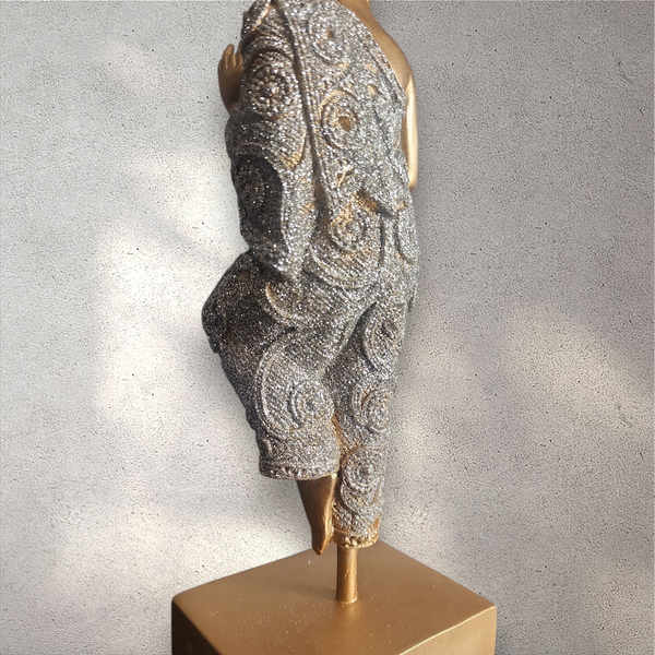 Gold Meditating Buddha Statue
