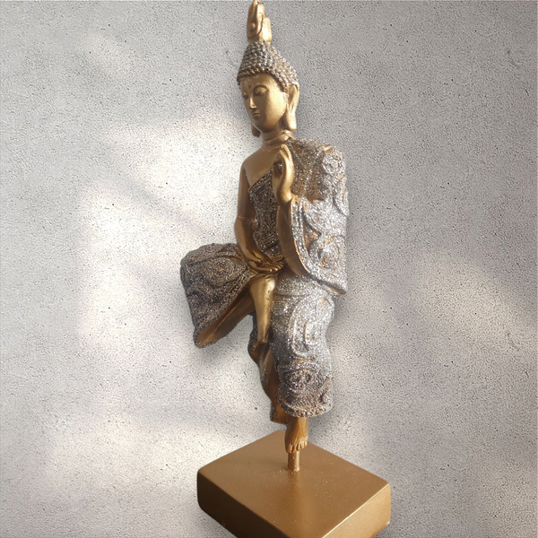 Gold Meditating Buddha Statue
