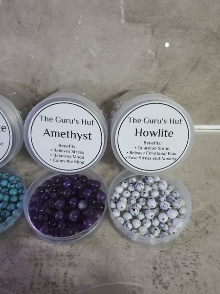DIY Crystal Bead Bracelet and Mala Kit (5mm Beads)