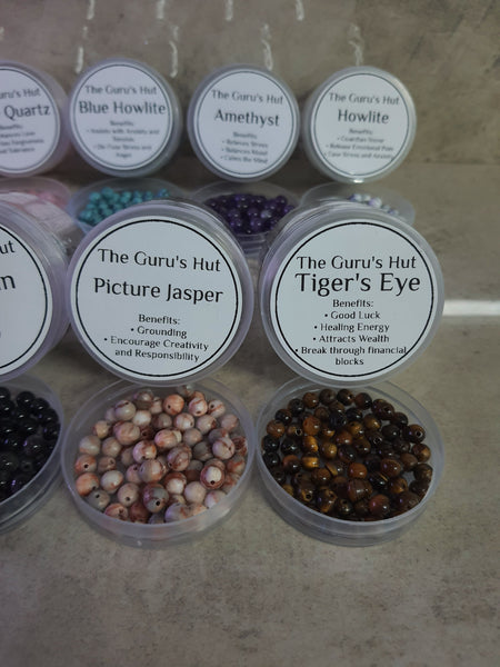 DIY Crystal Bead Bracelet and Mala Kit (5mm Beads)
