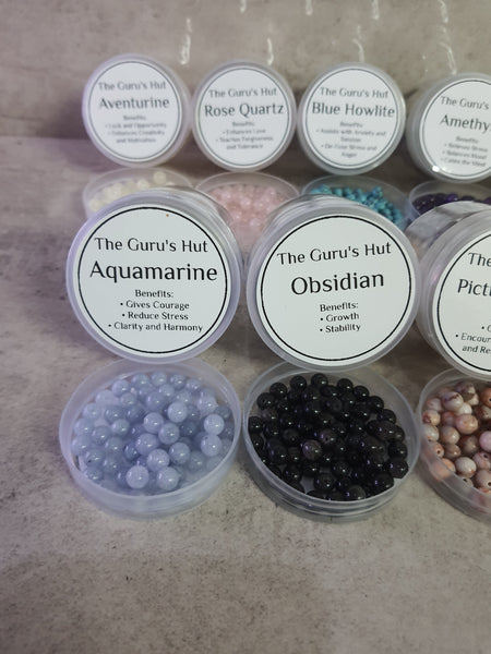 DIY Crystal Bead Bracelet and Mala Kit (5mm Beads)