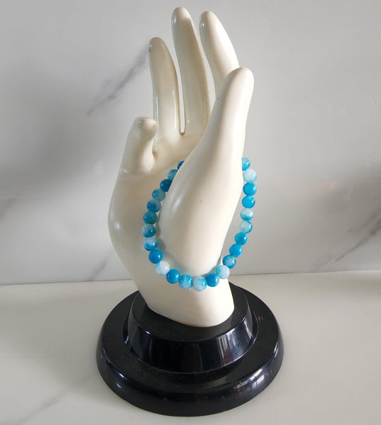Blue Apatite Crystal Bracelet