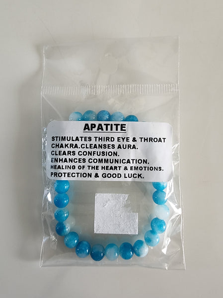 Blue Apatite Crystal Bracelet