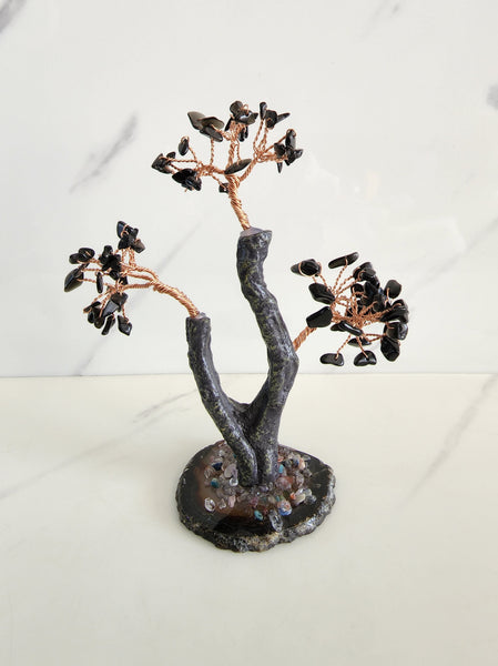 Black Agate Crystal Tree