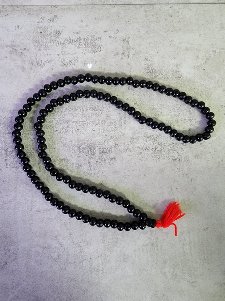 Wood Bead Mala - Black