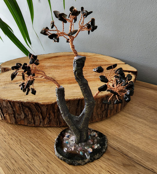 Black Agate Crystal Tree