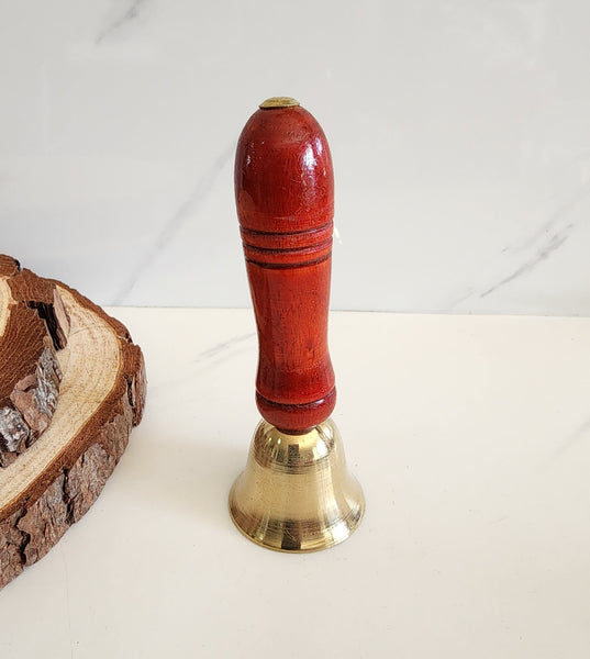 Brass and Wood Prayer Bell (11 cm)
