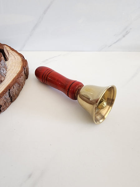 Brass and Wood Prayer Bell (11 cm)