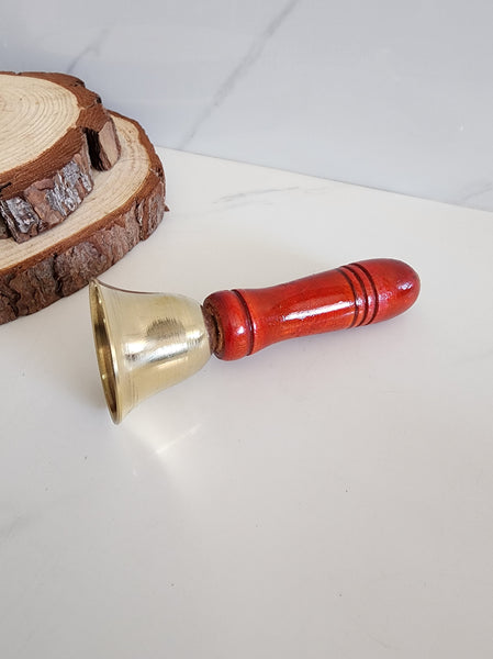 Brass and Wood Prayer Bell (11 cm)