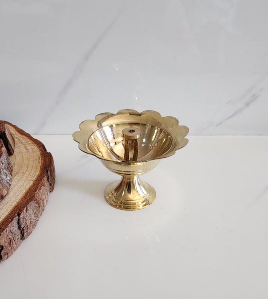 Brass Flower Diya
