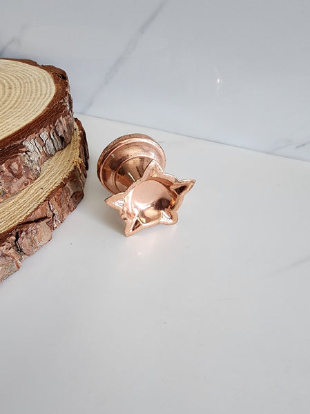 Small Copper Star Lamp