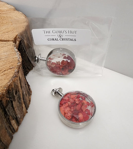 Coral Gemstone Pendant