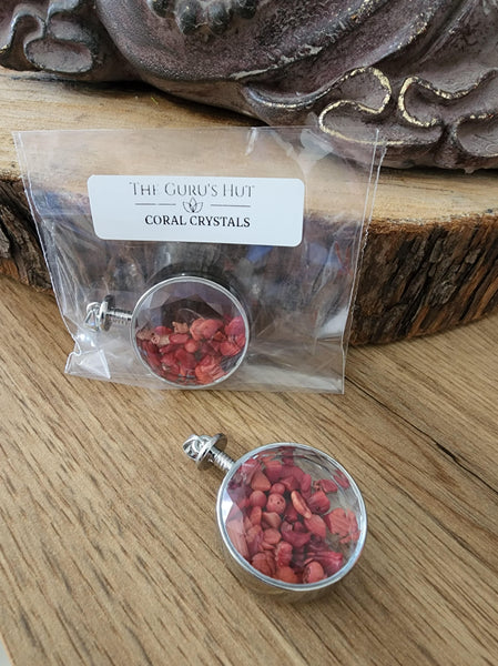 Coral Gemstone Pendant