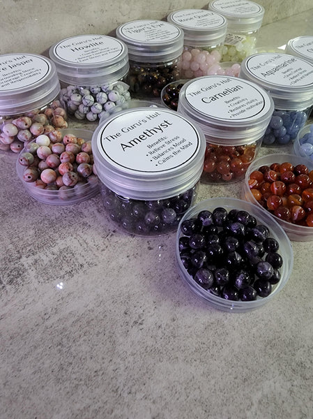 DIY Crystal Bead Bracelet and Mala Kit (8mm Beads)