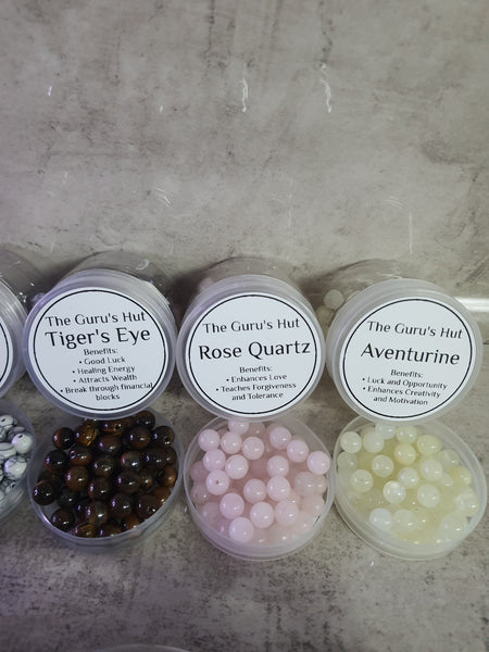 DIY Crystal Bead Bracelet and Mala Kit (8mm Beads)