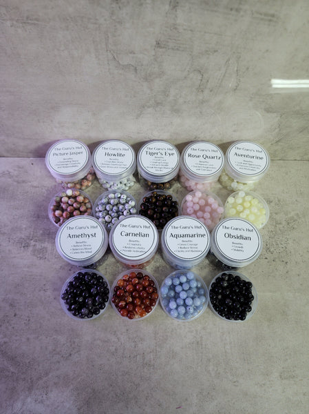 DIY Crystal Bead Bracelet and Mala Kit (8mm Beads)