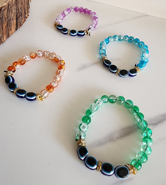 Crystal Evil Eye Bracelet