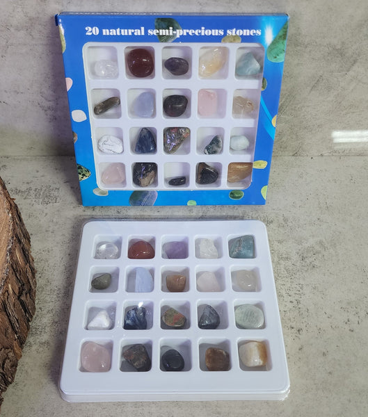 20 Natural Semi-Precious Gemstones