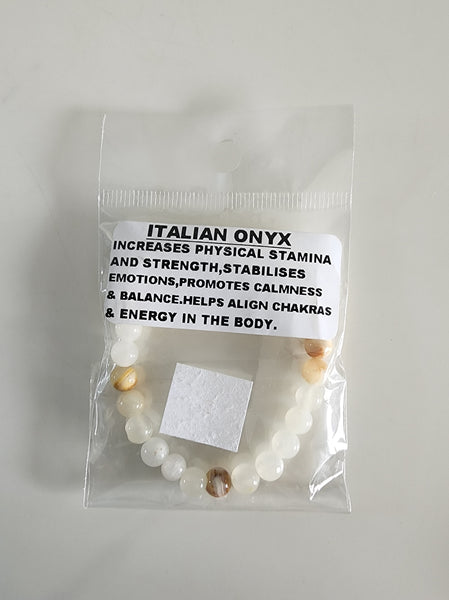 Italian Onyx Gemstone Bracelet