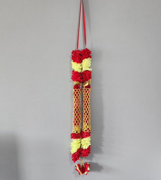 Gold and Red Rose Garland (75 cm)