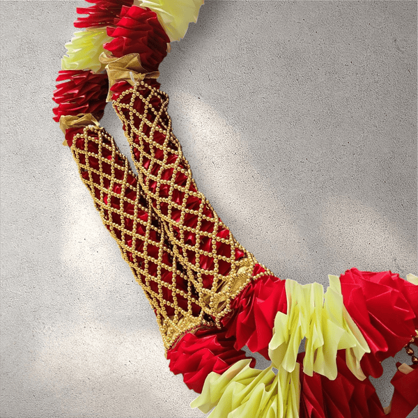 Gold and Red Rose Garland (75 cm)
