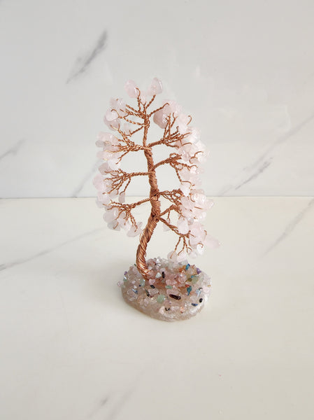Rose Quartz Crystal Tree