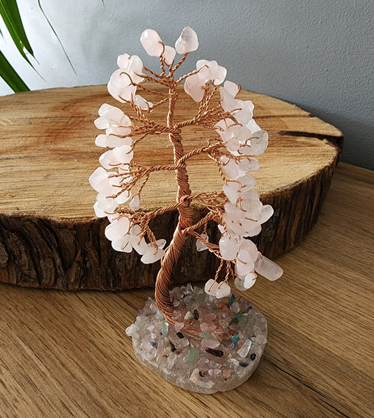 Rose Quartz Crystal Tree
