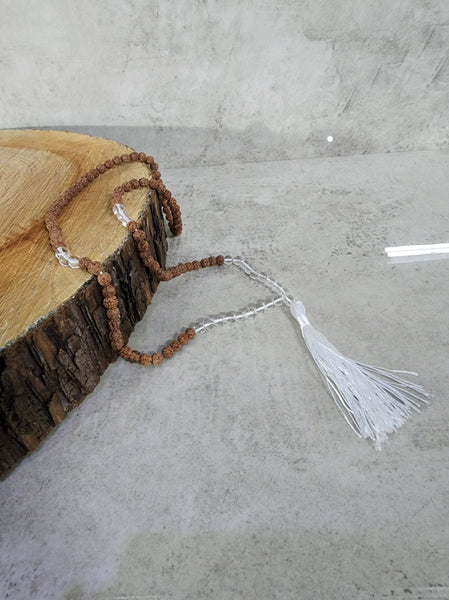 Rudraksha and Sphatik Mala