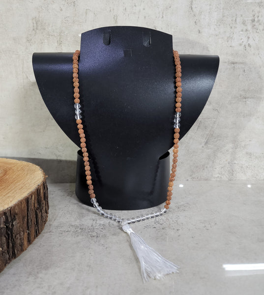 Rudraksha and Sphatik Mala