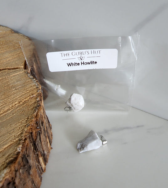 White Howlite Pendant