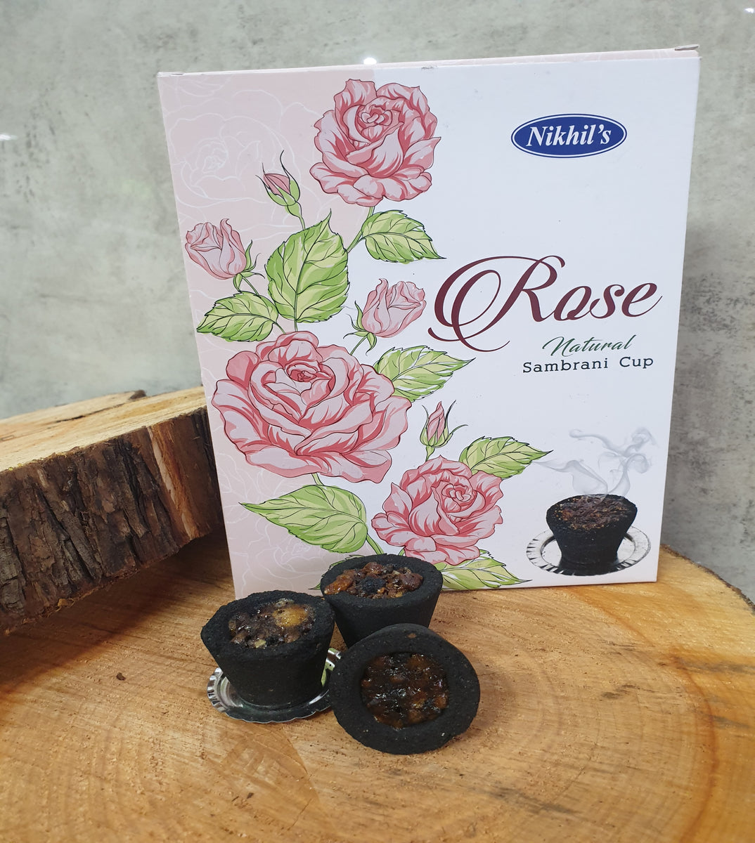 Rose Natural Sambrani Cup – The Guru's Hut