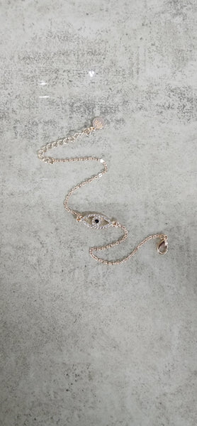 Gold Chain Evil Eye Bracelet