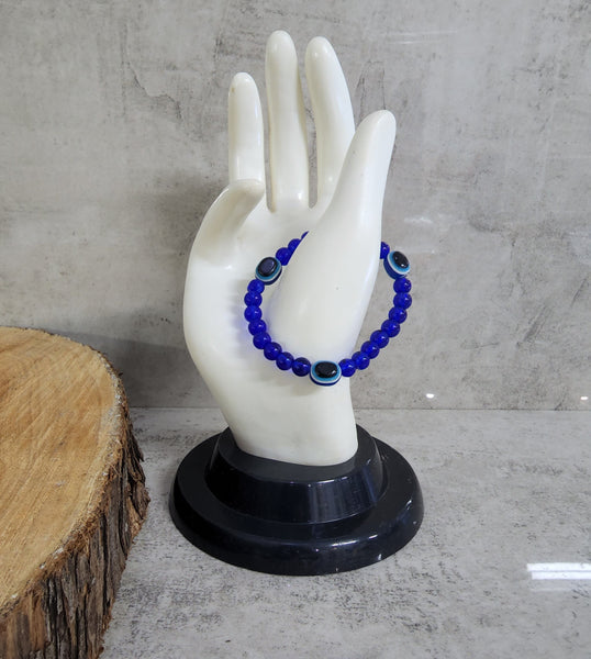Dark Blue Evil Eye Bracelet
