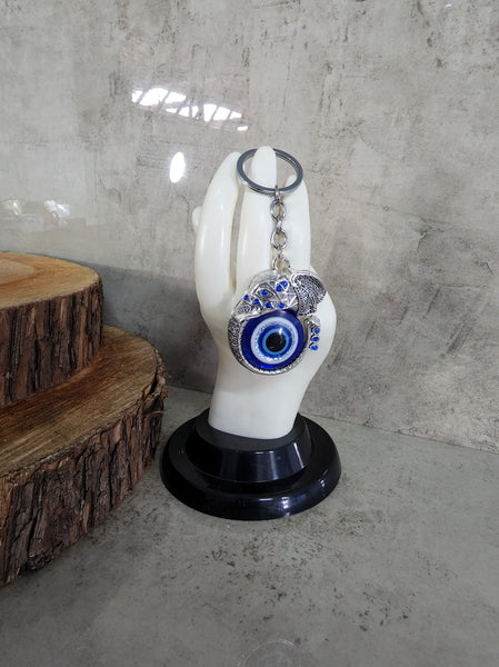 Elephant Evil Eye Keyring