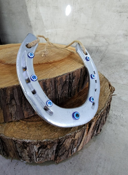 Metal Evil Eye Horseshoe