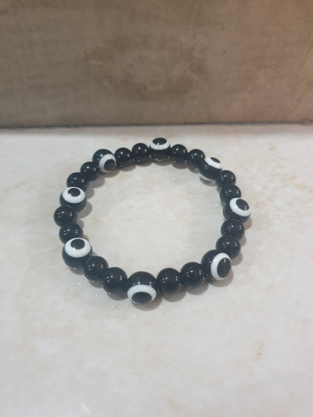 Full Black Evil Eye Bracelet