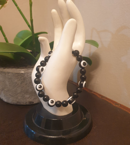Full Black Evil Eye Bracelet