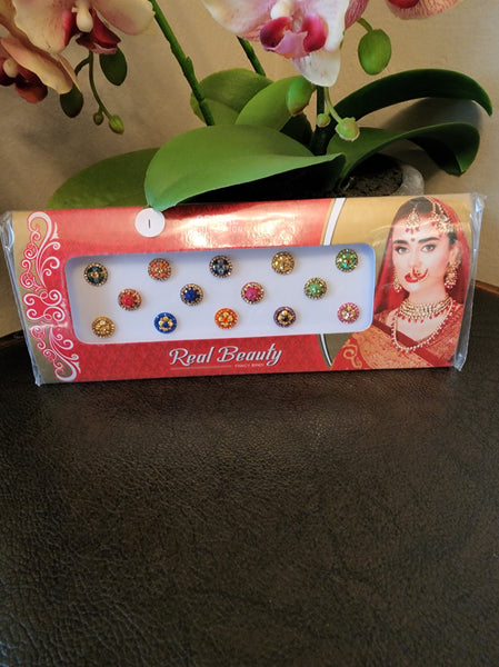 Fancy Bridal Bindis Card 1-5