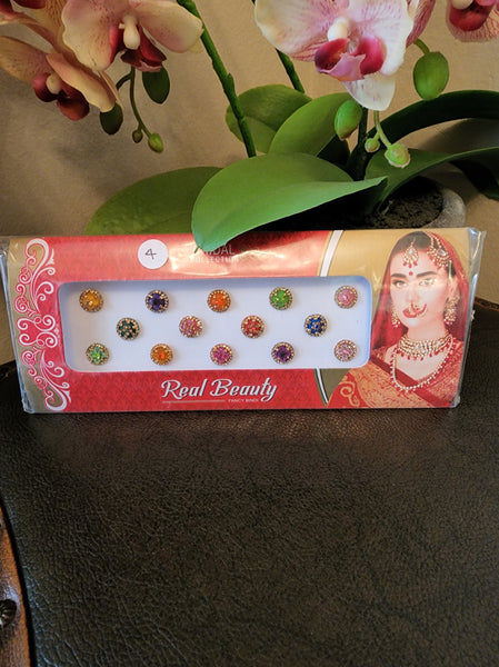 Fancy Bridal Bindis Card 1-5