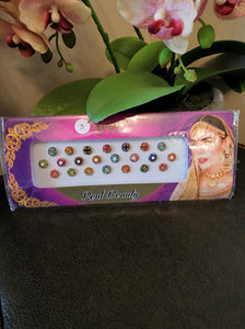 Fancy Bridal Bindis Card 1-5