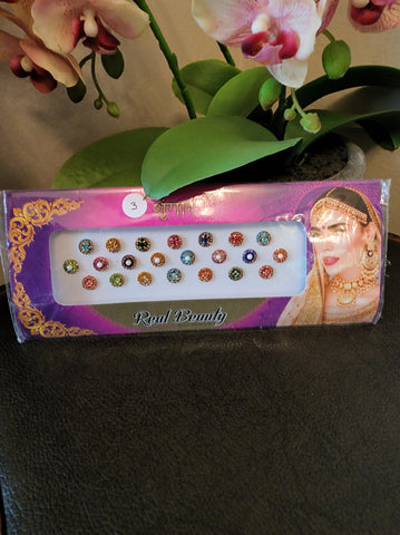 Fancy Bridal Bindis Card 1-5