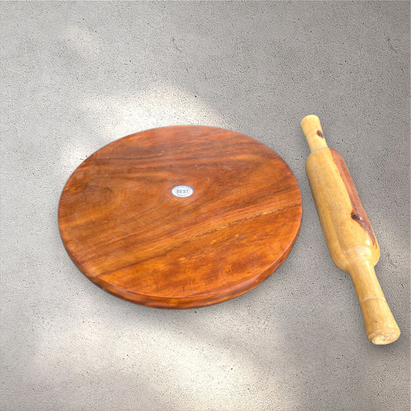 Wooden Roti Rolling Pin and Board
