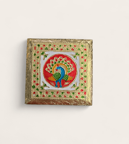 Small Peacock Bedhi Chowki 12 cm