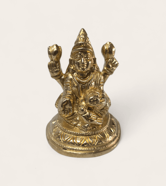 Solid Brass Lakshmi Murthi (7 cm)