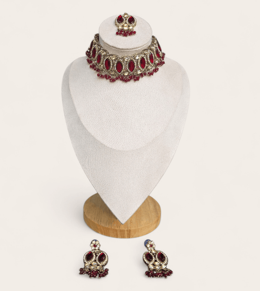 Chocker Set Ruby Red
