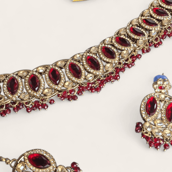 Chocker Set Ruby Red