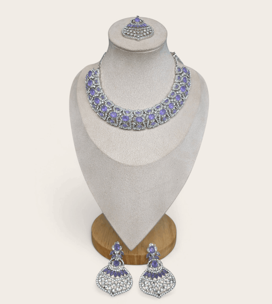 Purple Diamond Jewellery Set