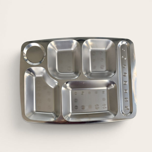 Multi-Compartment Stainless Steel Thali (Tray)