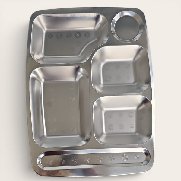 Multi-Compartment Stainless Steel Thali (Tray)